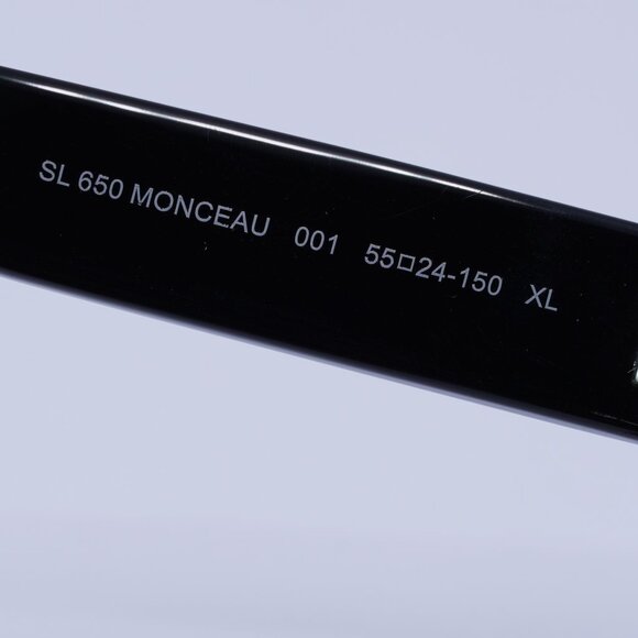 Saint Laurent SL650 MONCEAU 001 Sunglasses Black Square Frame, Black Lenses - Picture 9 of 12